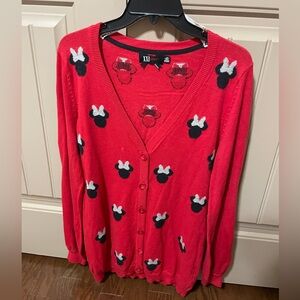 Forever 21 Twist Minnie Mouse Cardigan
